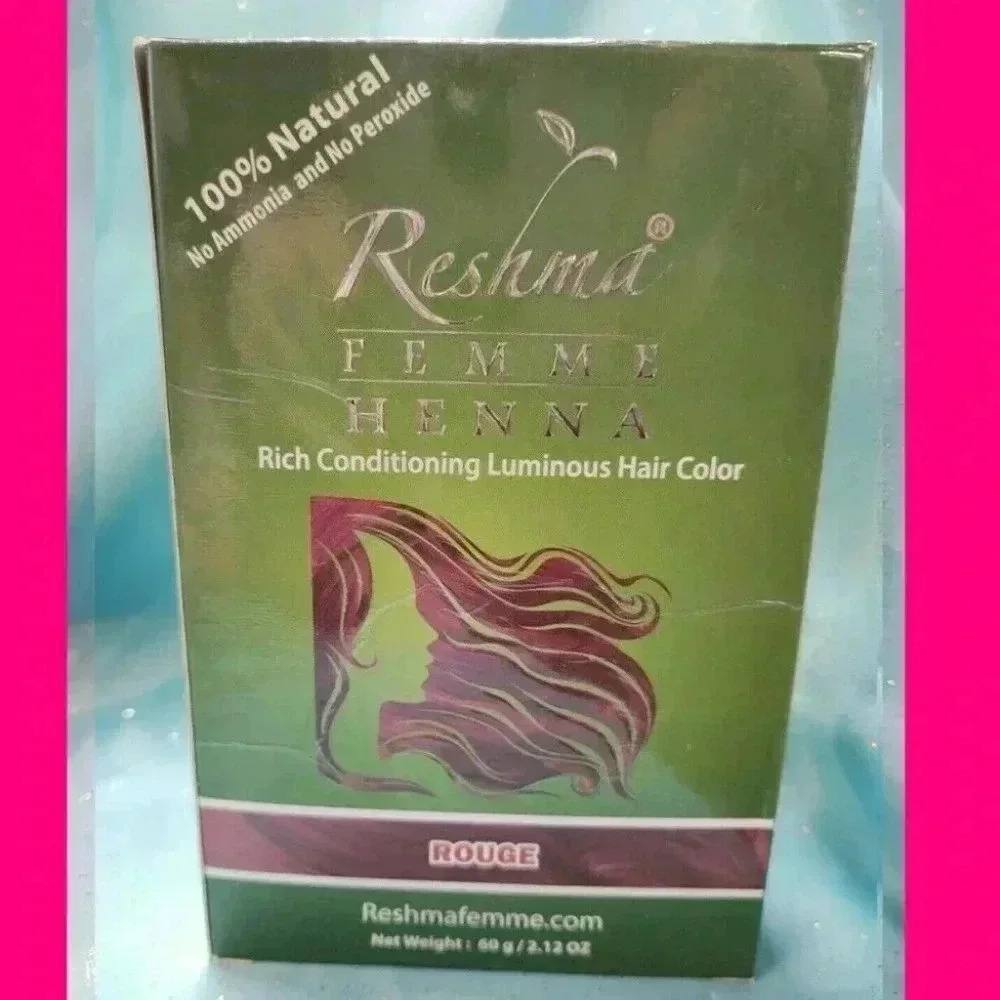 Reshma Femme HENNA Hair Dye Color VIOLET RED BROWN